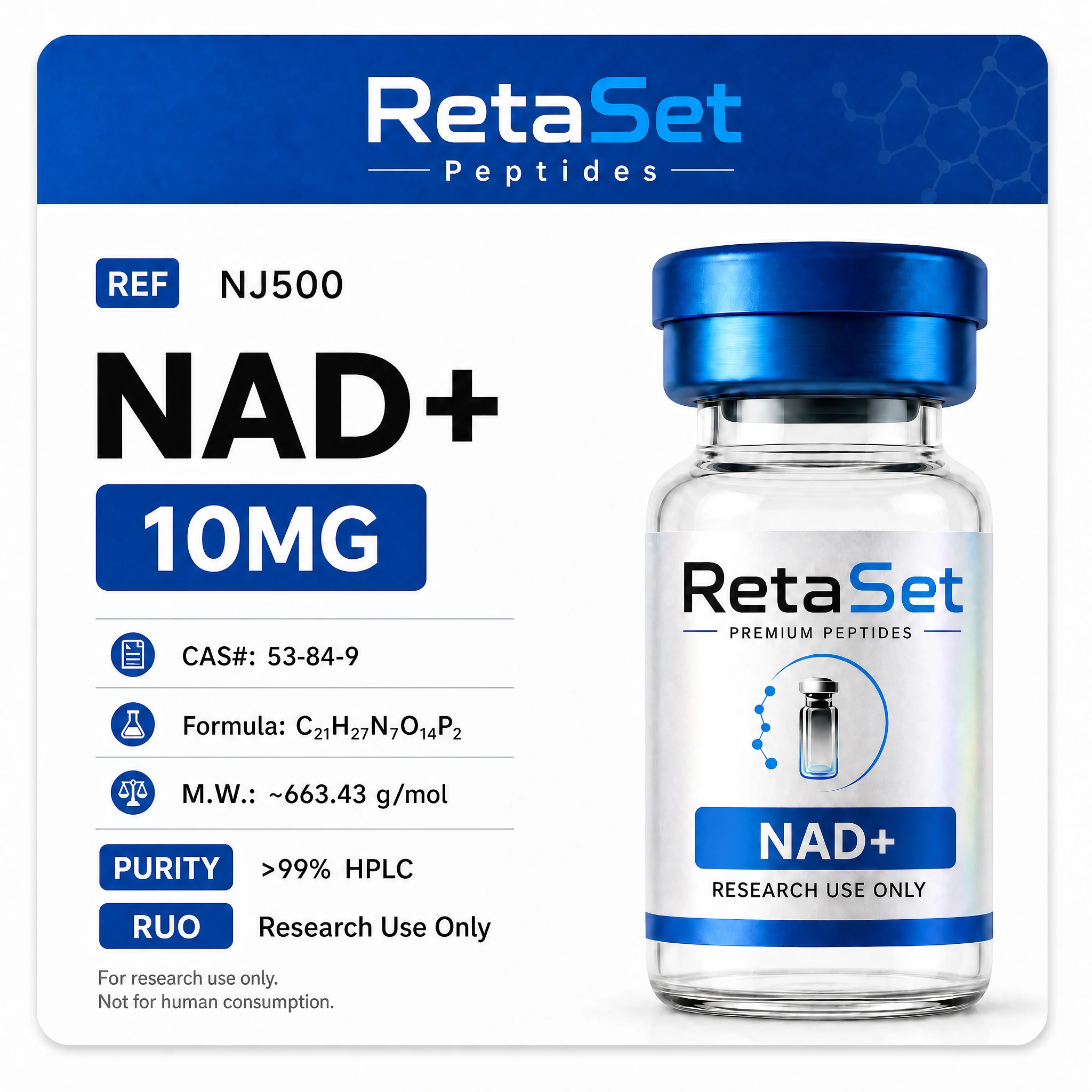 NAD+ 500mg