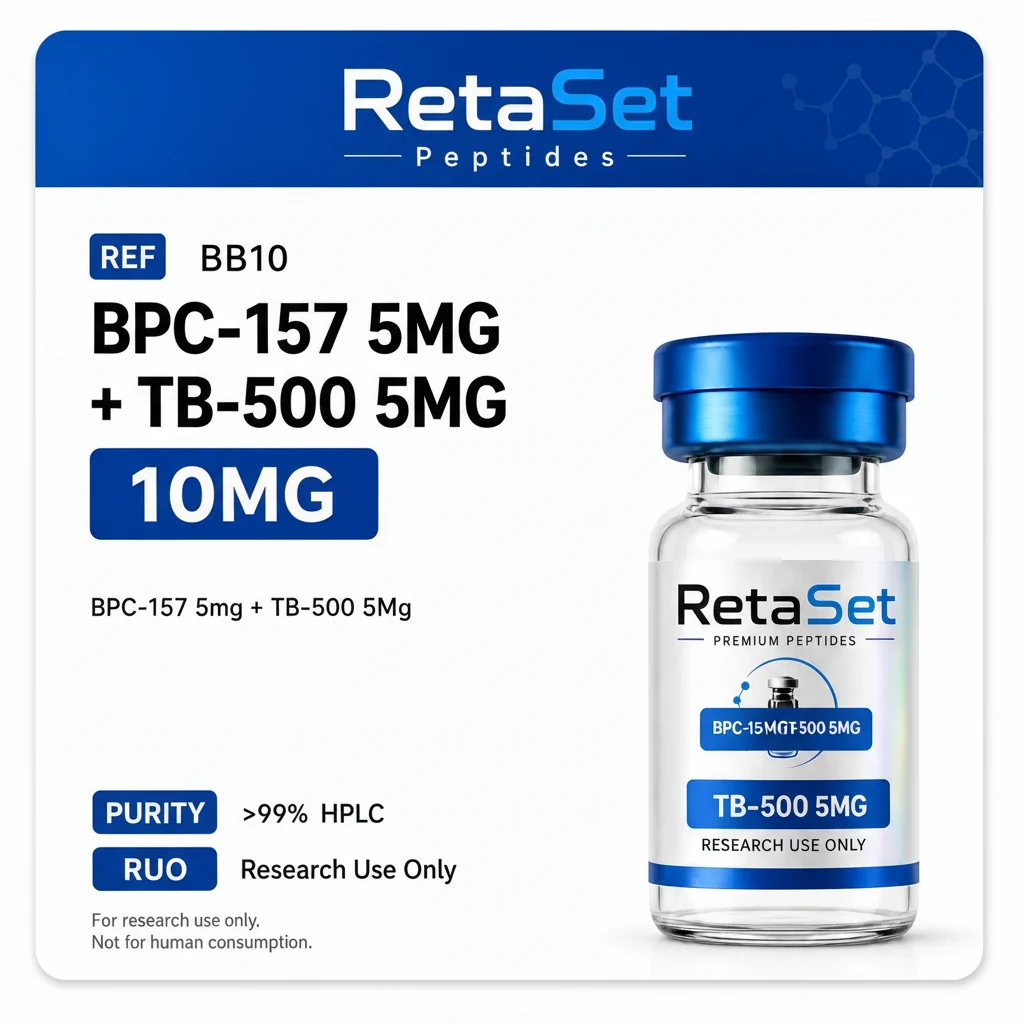 BPC-157 5mg + TB-500 5mg — 10 Vial Box