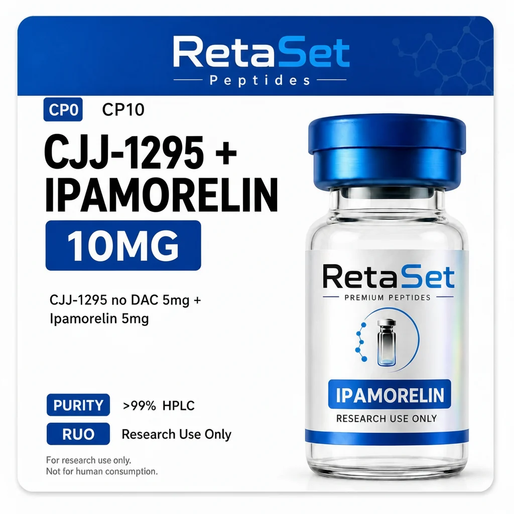 CJC-1295 (no DAC) 5mg + Ipamorelin 5mg — 10 Vial Box